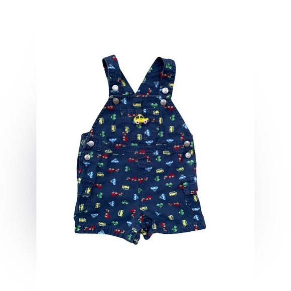 Vintage Size 6-9 Months Taxi and Car Shortalls - Picture 1 of 8
